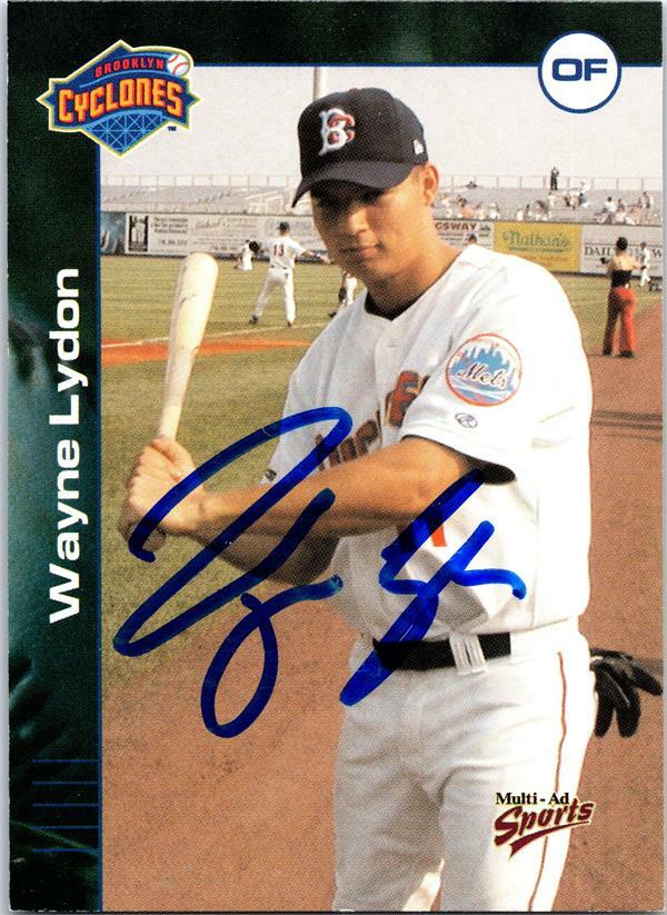 Wayne Lydon autographed Baseball Card Brooklyn Cyclones 2001 Multi Ad Rookie #11