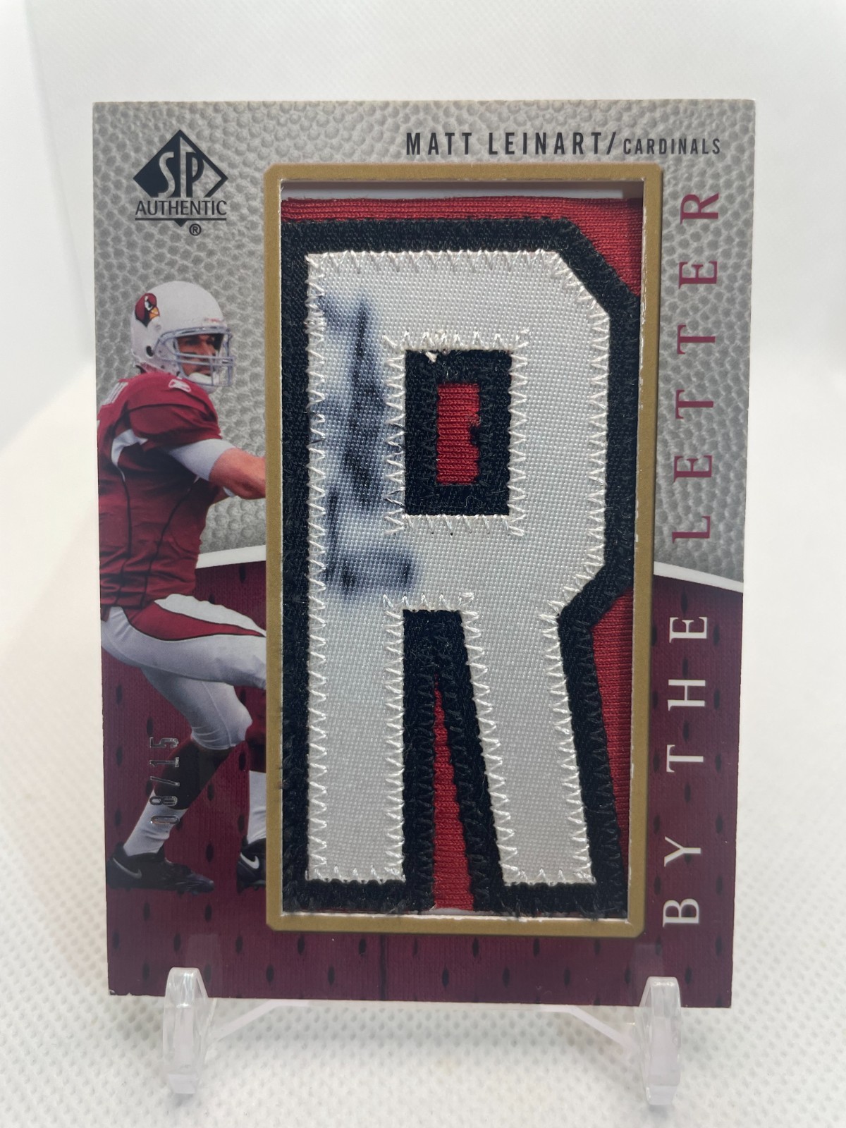 2007-2015 UPPER DECK/ SPA LETTERMEN/ BY THE LETTER RC PATCH AUTO ~~(YOU CHOOSE?)