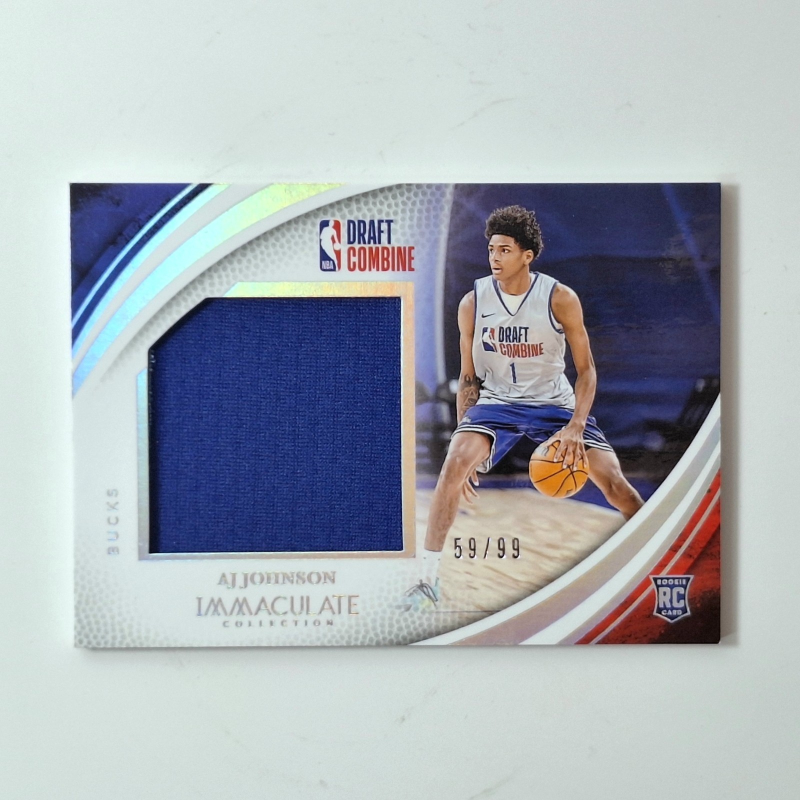 2024-25 Panini Immaculate Collection Draft Combine RC Patch Aj Johnson /99