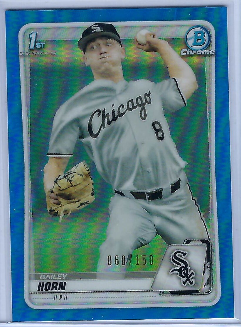 2020 Bowman Chrome refractor parallels and paper parallels rainbow
