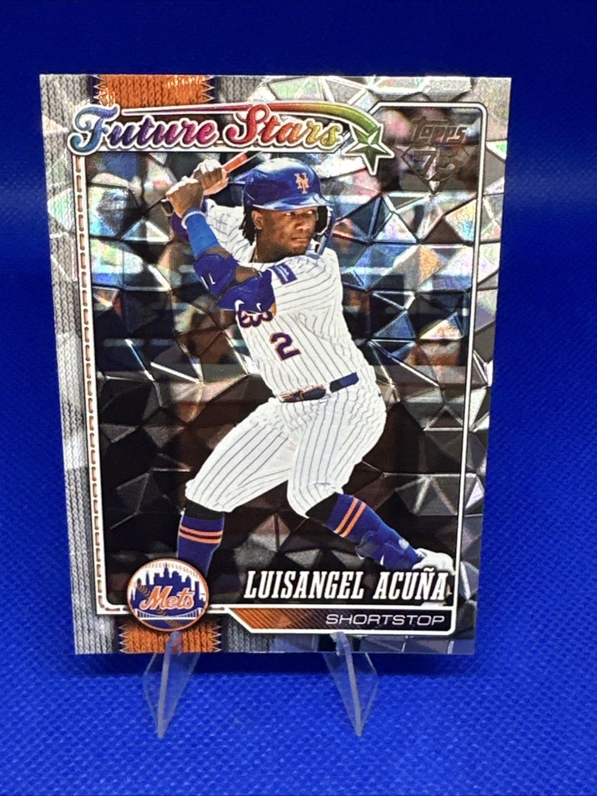 Luisangel Acuna 2026 Topps Series 1 #275 Future Stars Diamante Foil NY Mets
