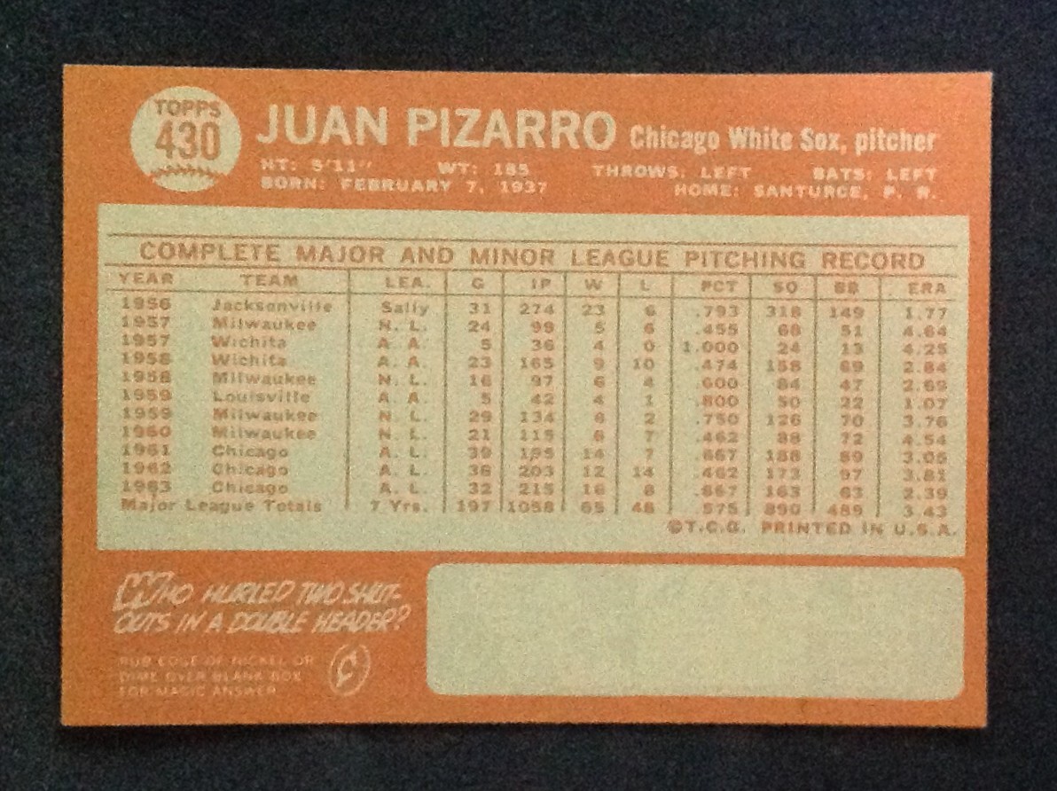 1964 Topps Pick a Card Complete your VG-NM-MT 339-498