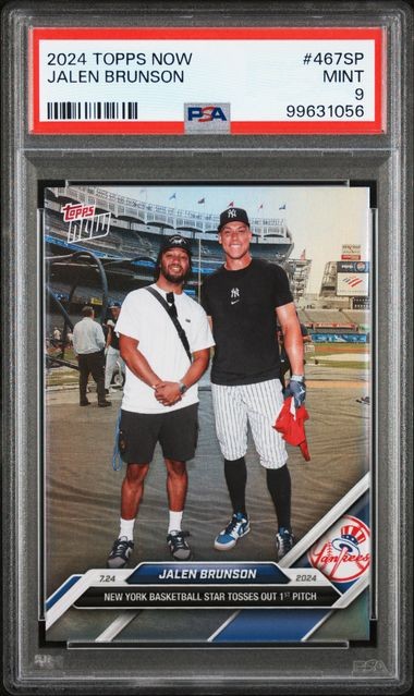2024 TOPPS NOW JALEN BRUNSON 467SP PSA MINT 9