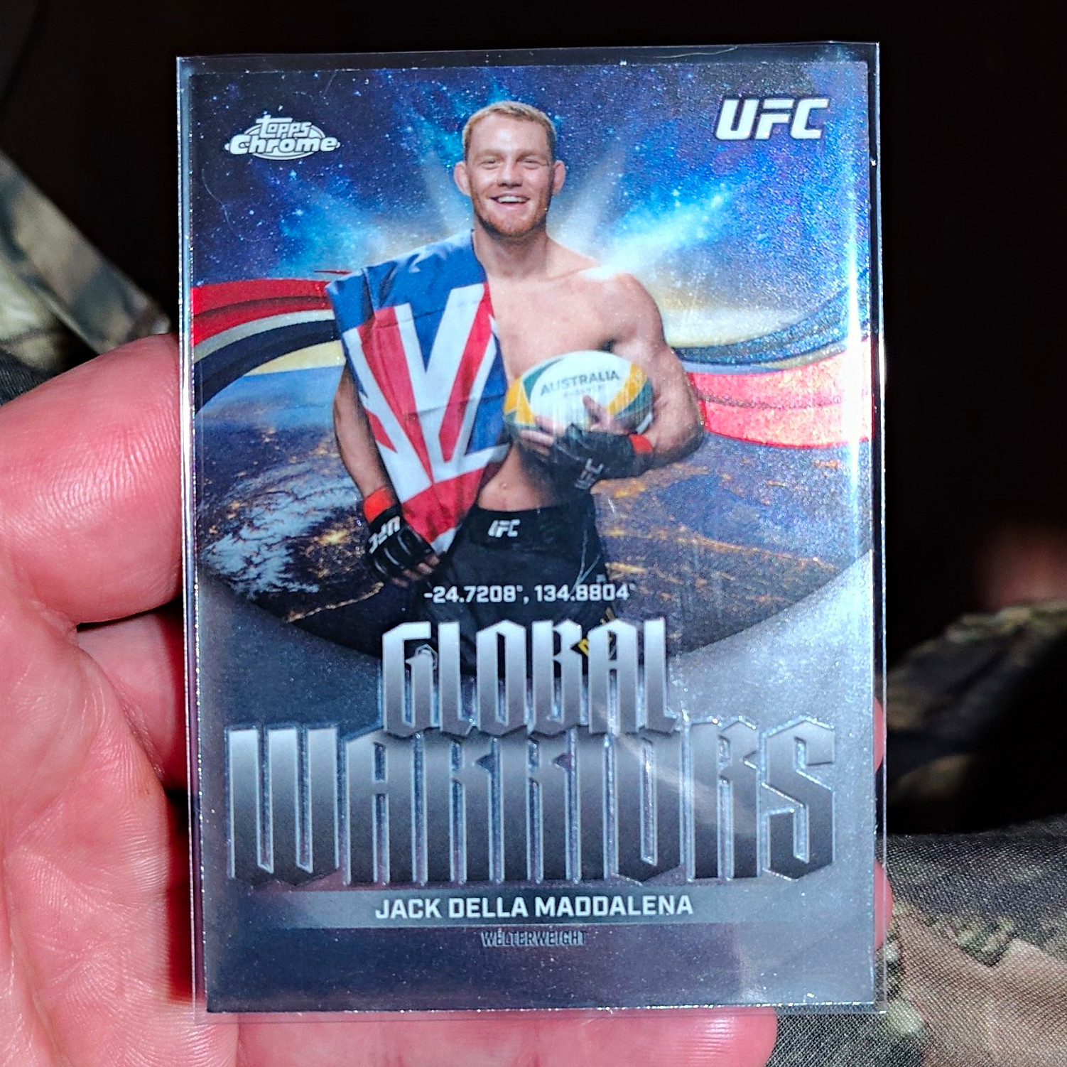 Topps Chrome UFC 2026 Global Warriors Insert Jack Della Maddalena GW-9 Australia