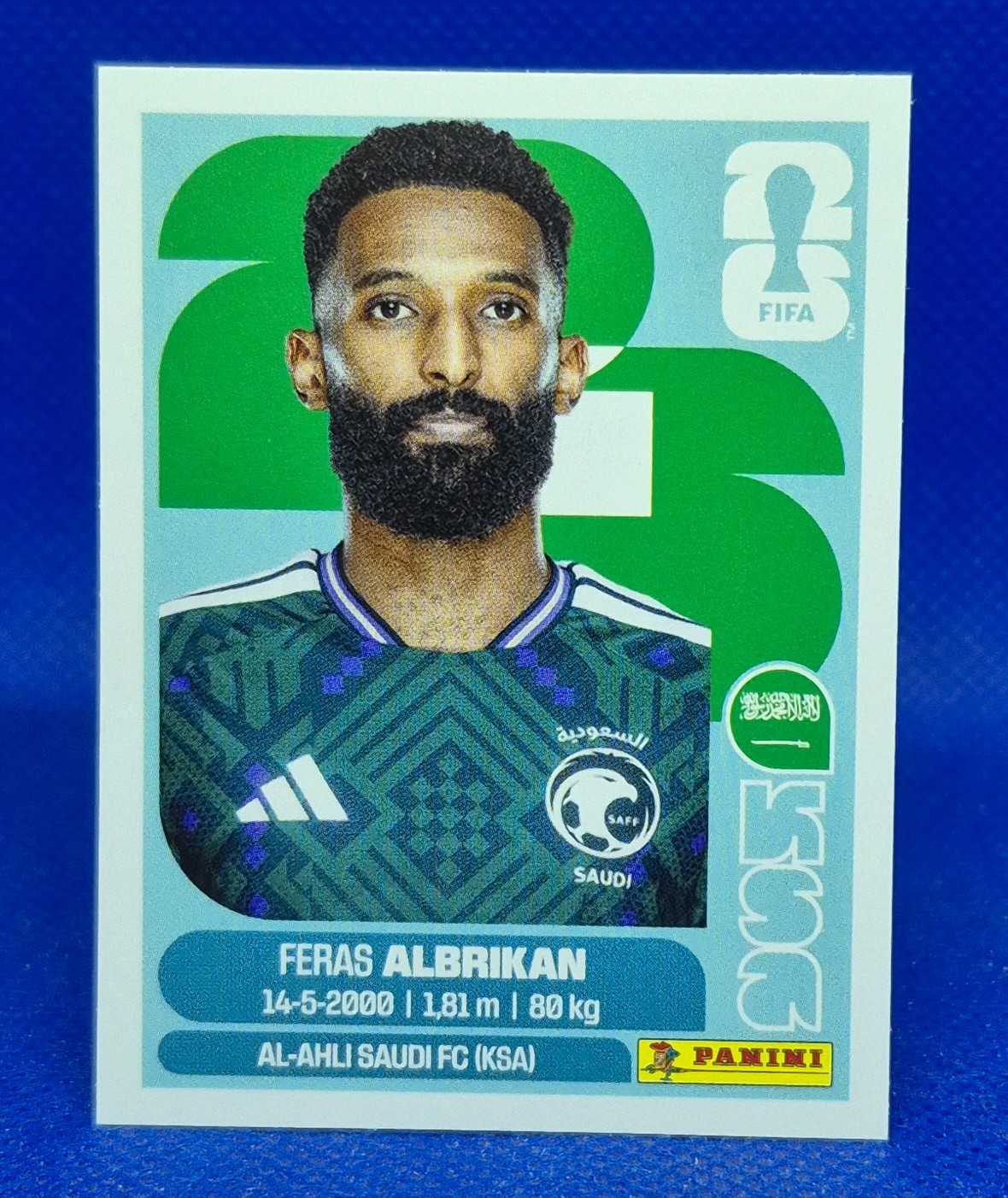 2026 Panini FIFA World Cup Sticker Feras Albrikan #KSA 18 – Saudi Arabia