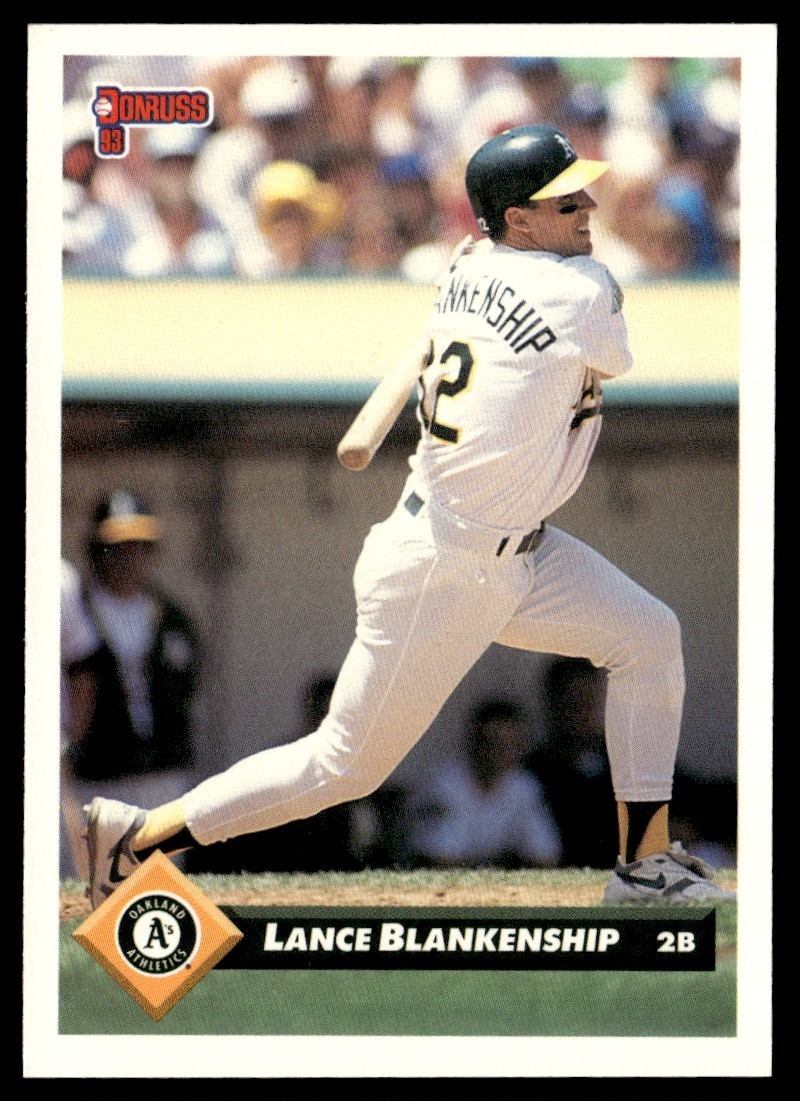 1993 Donruss Lance Blankenship Oakland Athletics #23