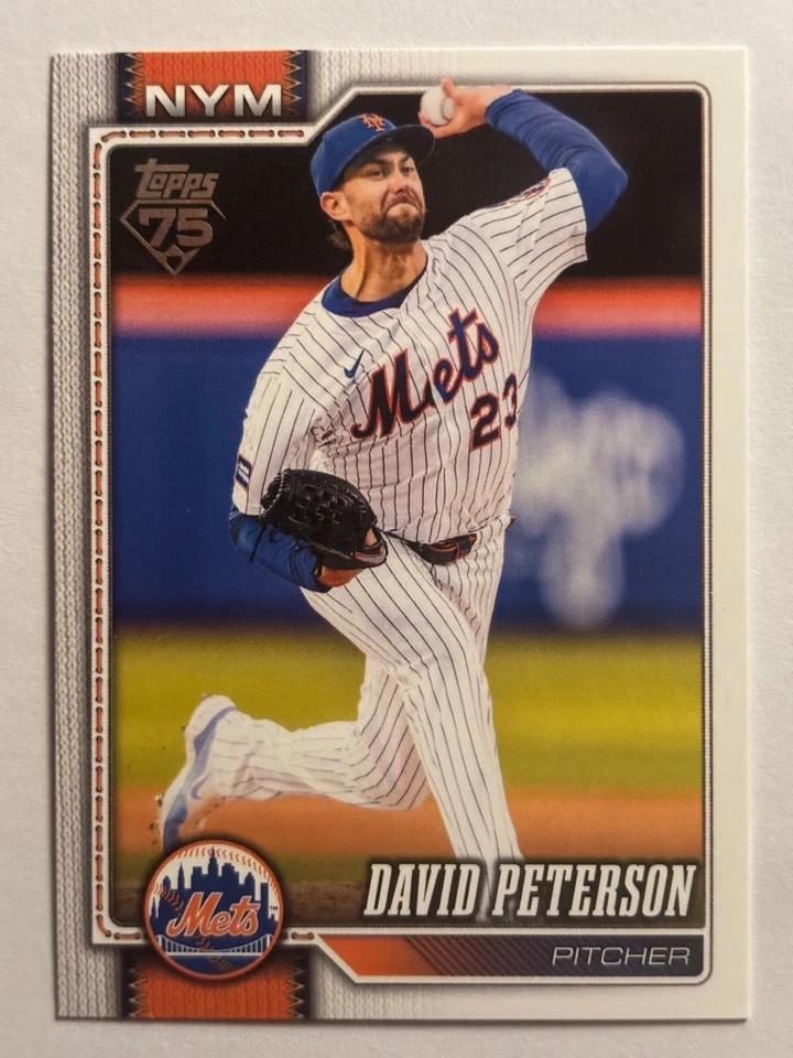 David Peterson 2026 Topps 75 YEARS Baseball Series One #215 Rookie