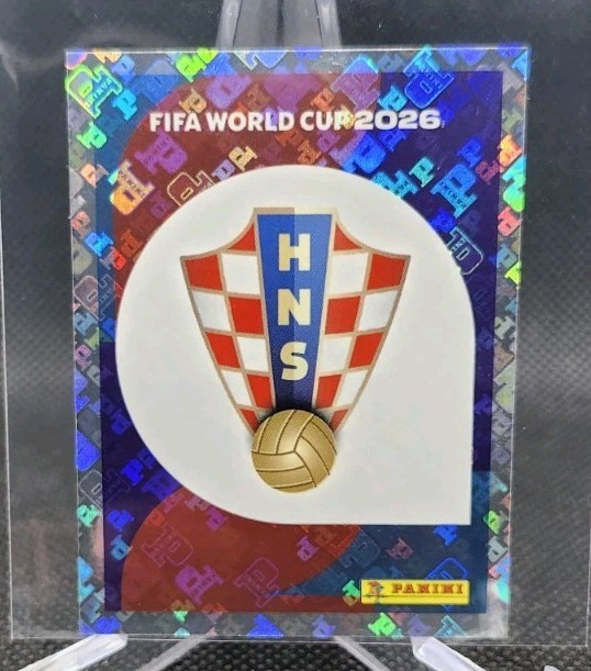 2026 Panini FIFA World Cup Sticker Foil Team Logo #CRO1 Croatia