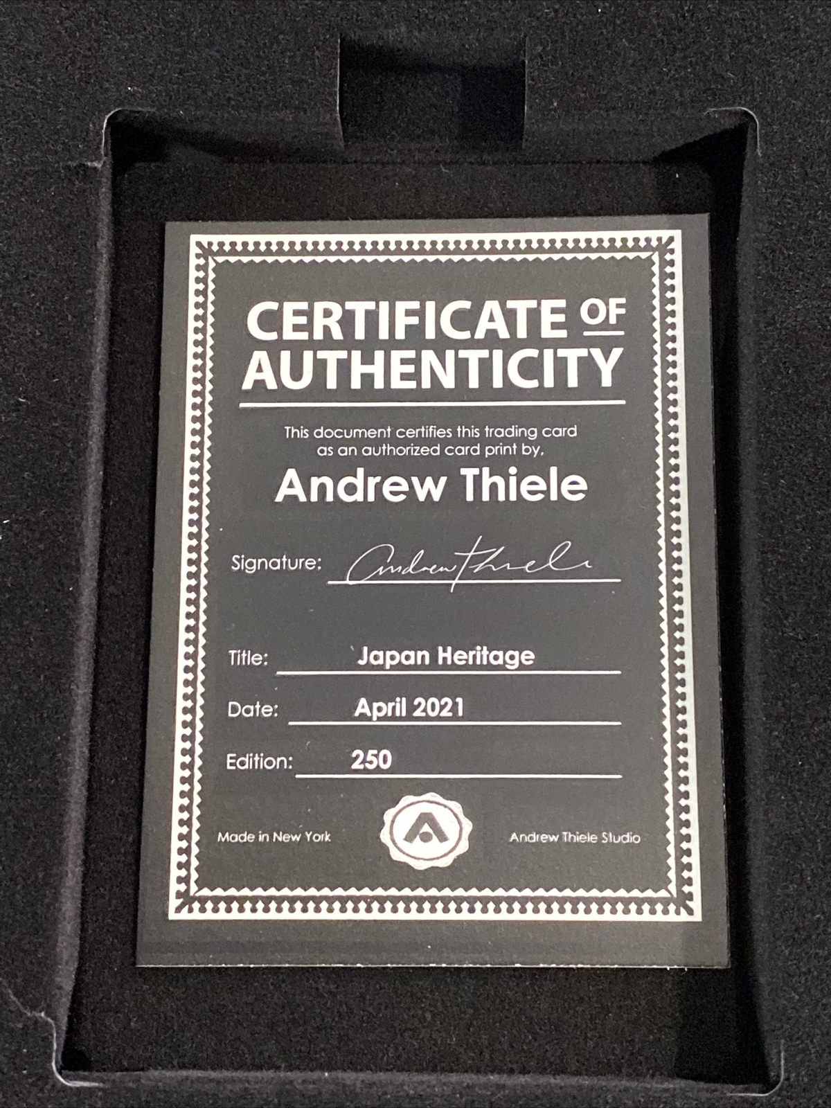 Andrew Thiele Japan Heritage SP/250 – Ichiro Companion – Project 2020