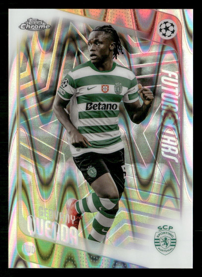 2025-26 Topps Chrome UEFA – Geovany Quenda Raywave Refractor #95 Portugal