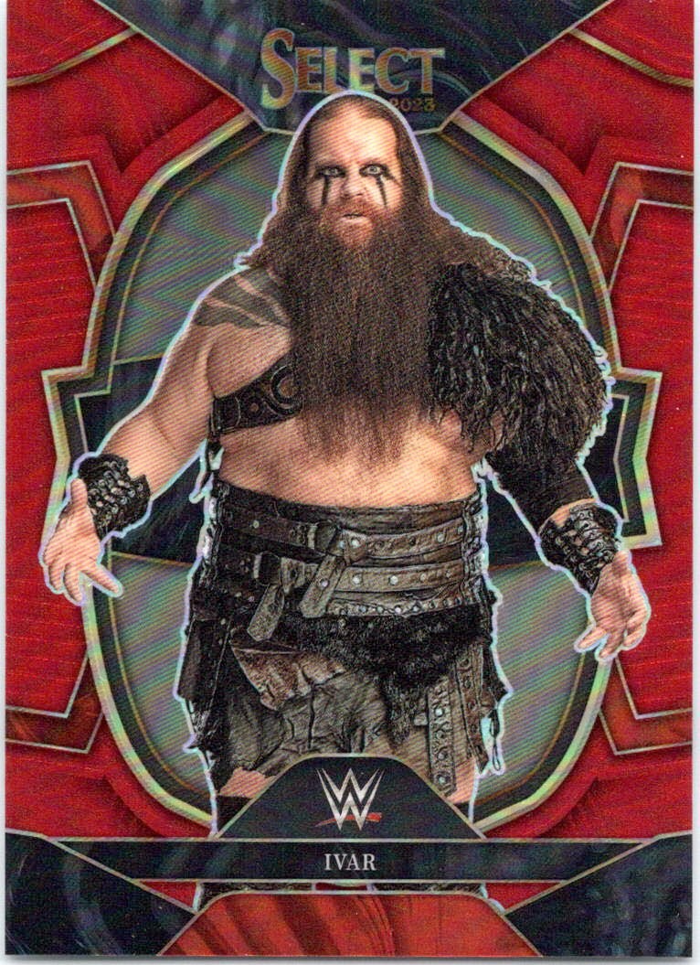 2023 Panini Select WWE #62 Ivar Red Prizms #/175 SN