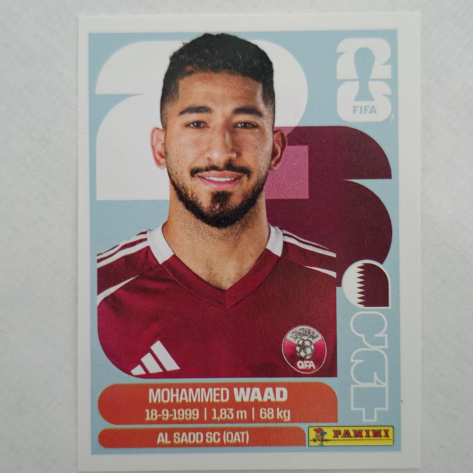 2026 Panini FIFA World Cup Sticker Mohammed Waad #QAT 14 Qatar