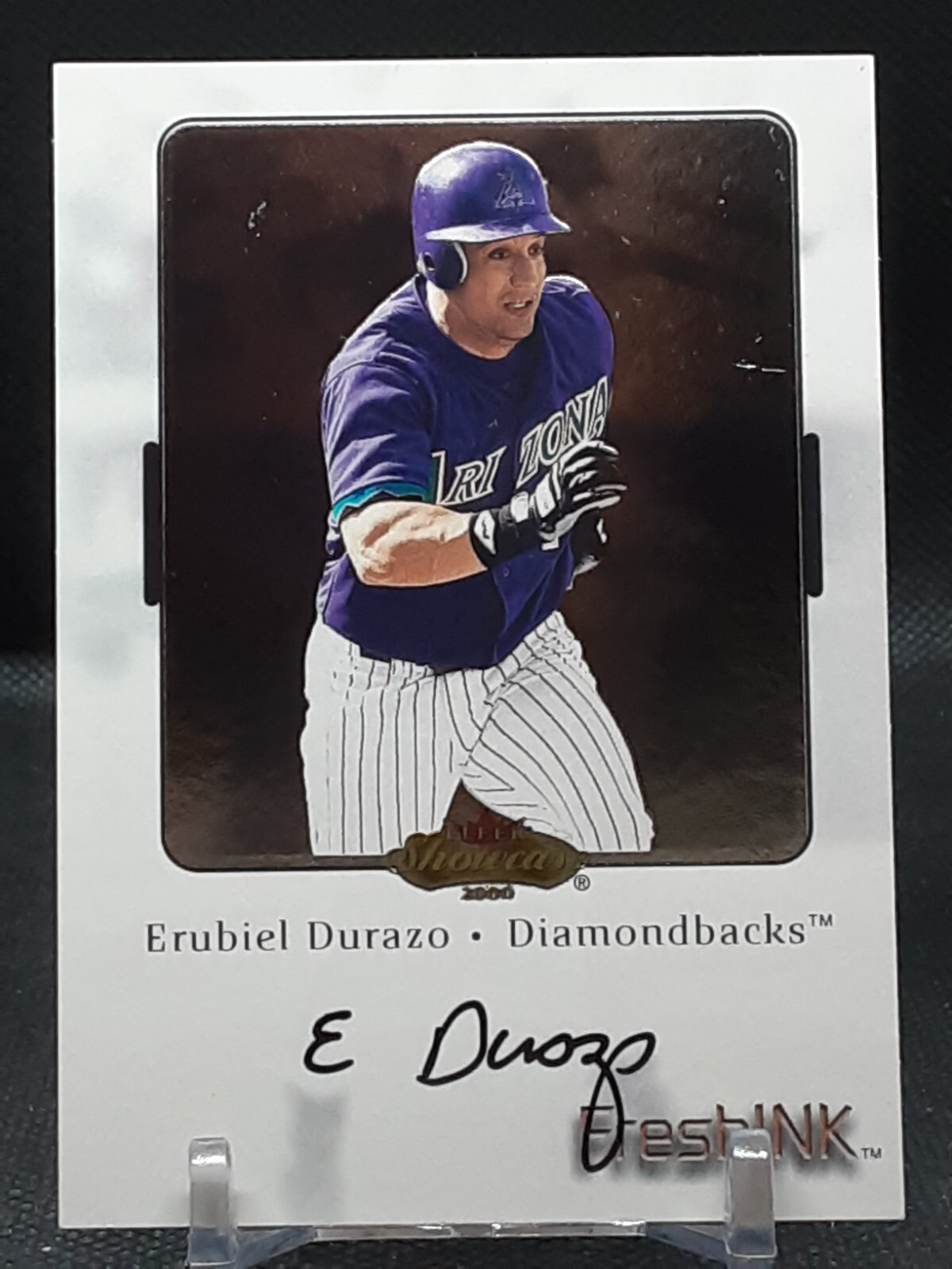 ERUBIEL DURAZO 2000 FLEER SHOWCASE FRESH INK AUTO DIAMONDBACKS