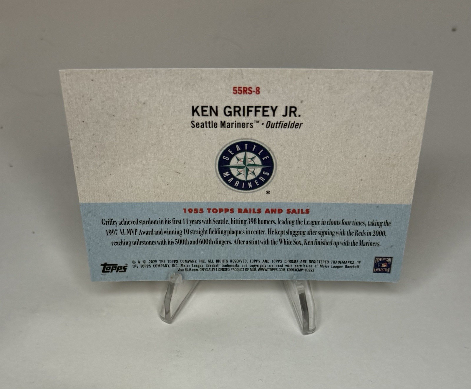 2025 Topps Platinum Anniversary Rails and Sails Ken Griffey Jr