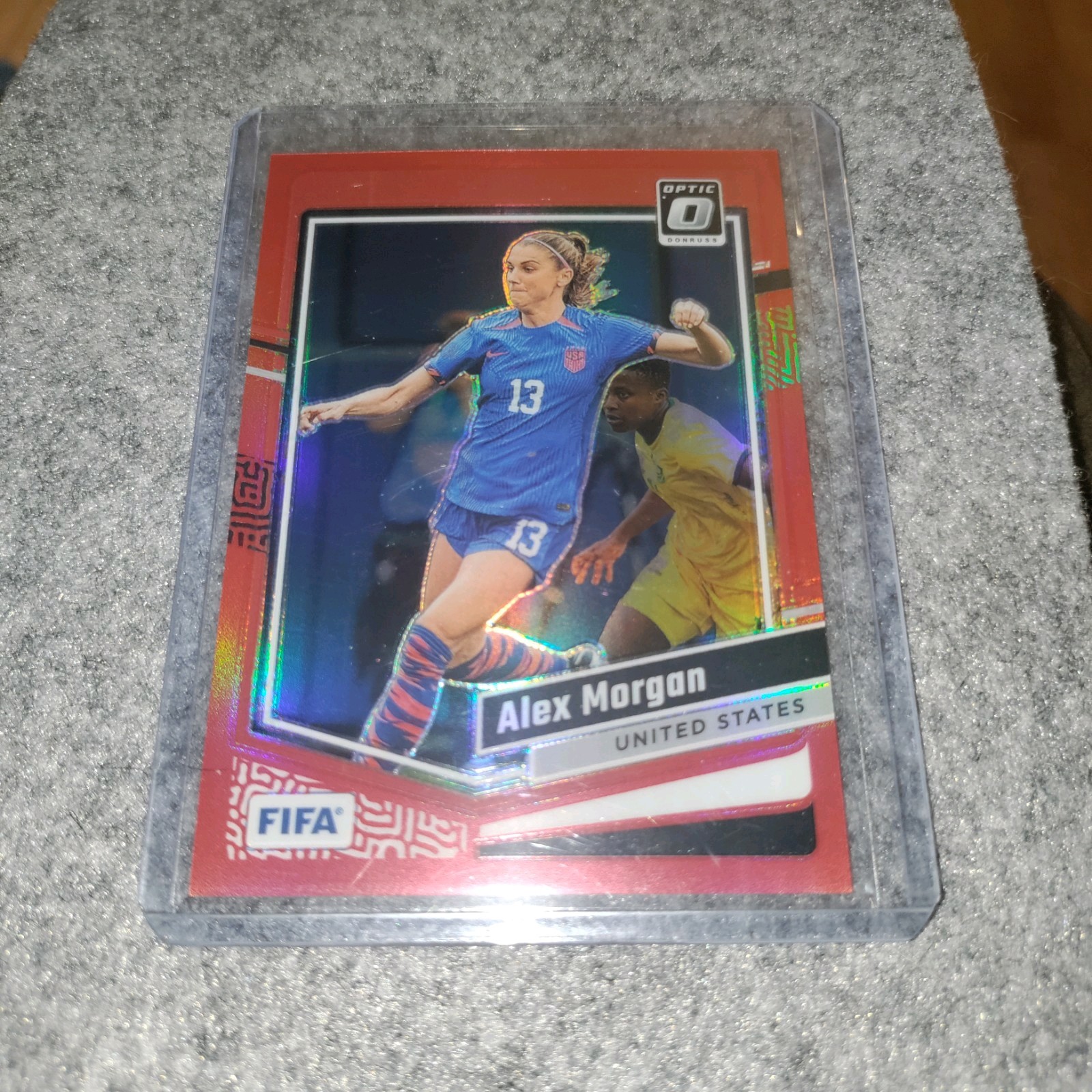 2023-24 Panini Donruss Fifa – Optic ⚽ 🐐 Alex Morgan ⭐ #64 Red Prizm 177/299