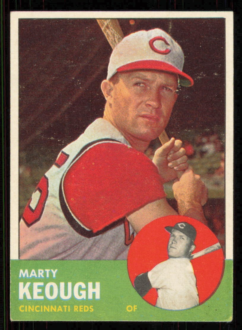 1963 Topps #21 MARTY KEOUGH Cincinnati Reds EX