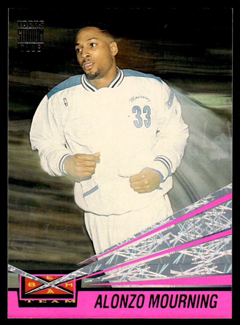1993-94 Stadium Club Beam Team Alonzo Mourning Charlotte Hornets #10