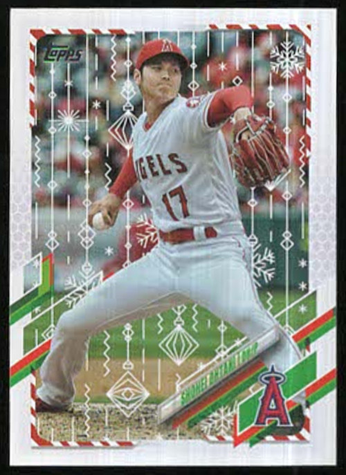 2021 Topps Holiday Walmart Exclusive SHOHEI OHTANI Base Set Card #HW80