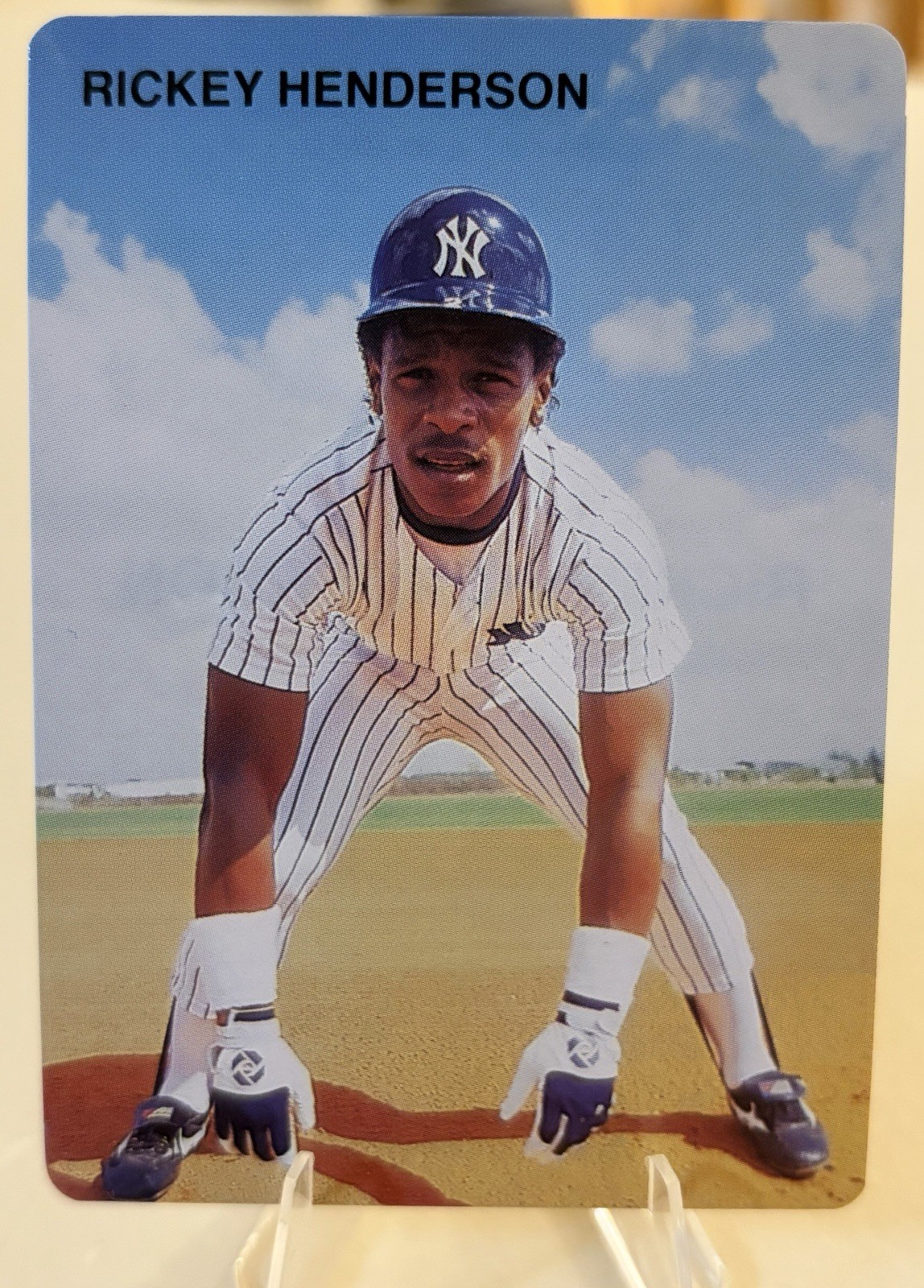 1986 Scott Cunningham Ed Broder RICKEY HENDERSON — rare, excellent condition