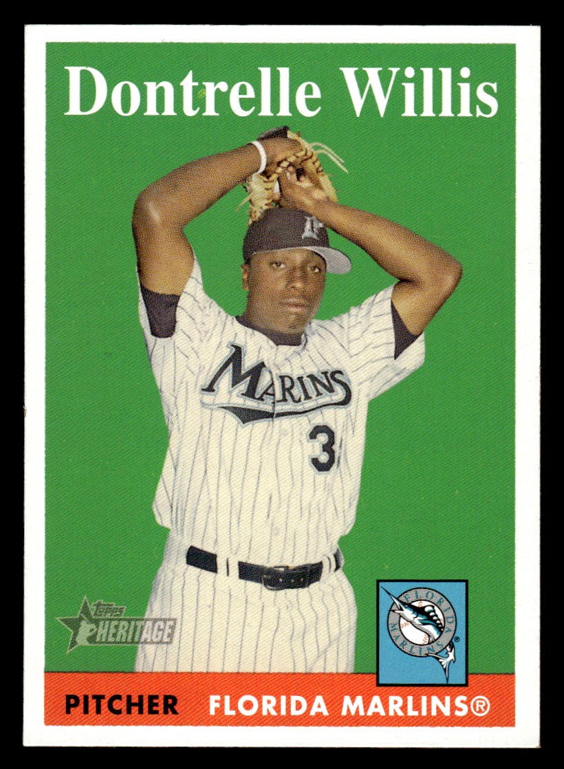 2007 Topps Heritage #431 Dontrelle Willis Card Florida Marlins
