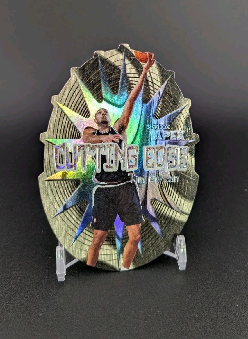 1999 Skybox Apex Tim Duncan Cutting Edge Plus Rare 1990s Insert Parallel