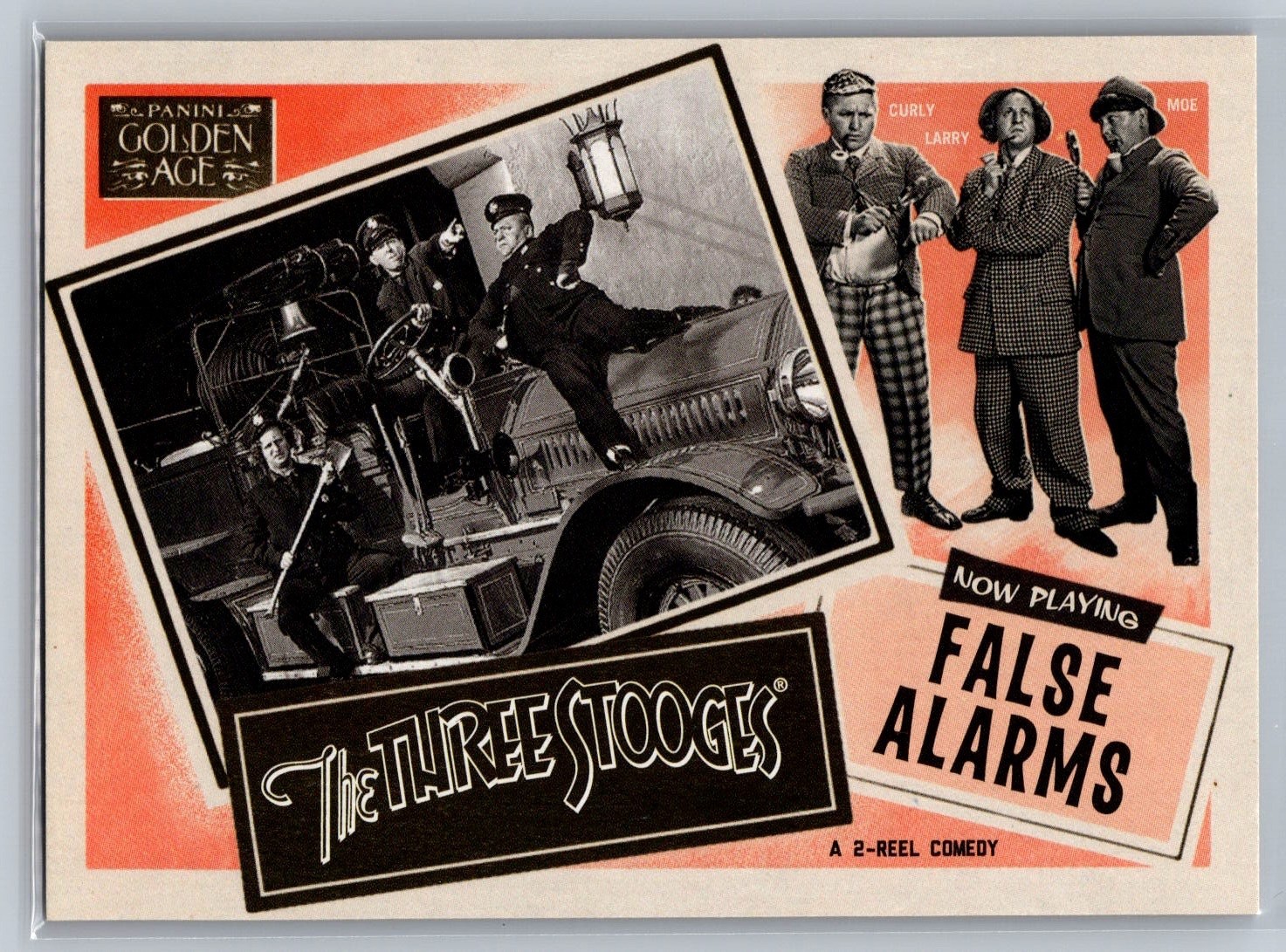 2013 Panini Golden Age Three Stooges Insert Set #2 False Alarms