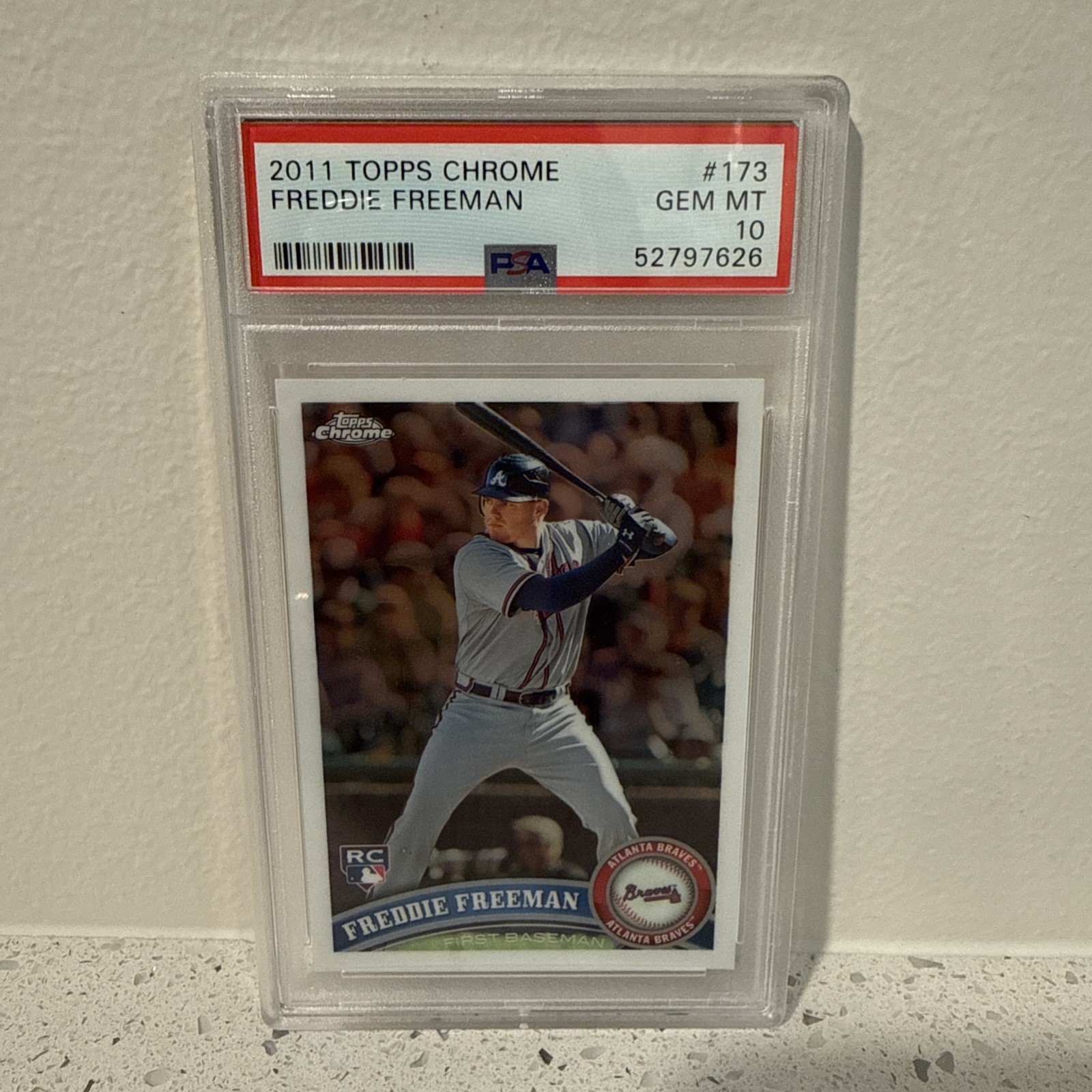2011 Topps Chrome – Freddie Freeman #173 PSA 10