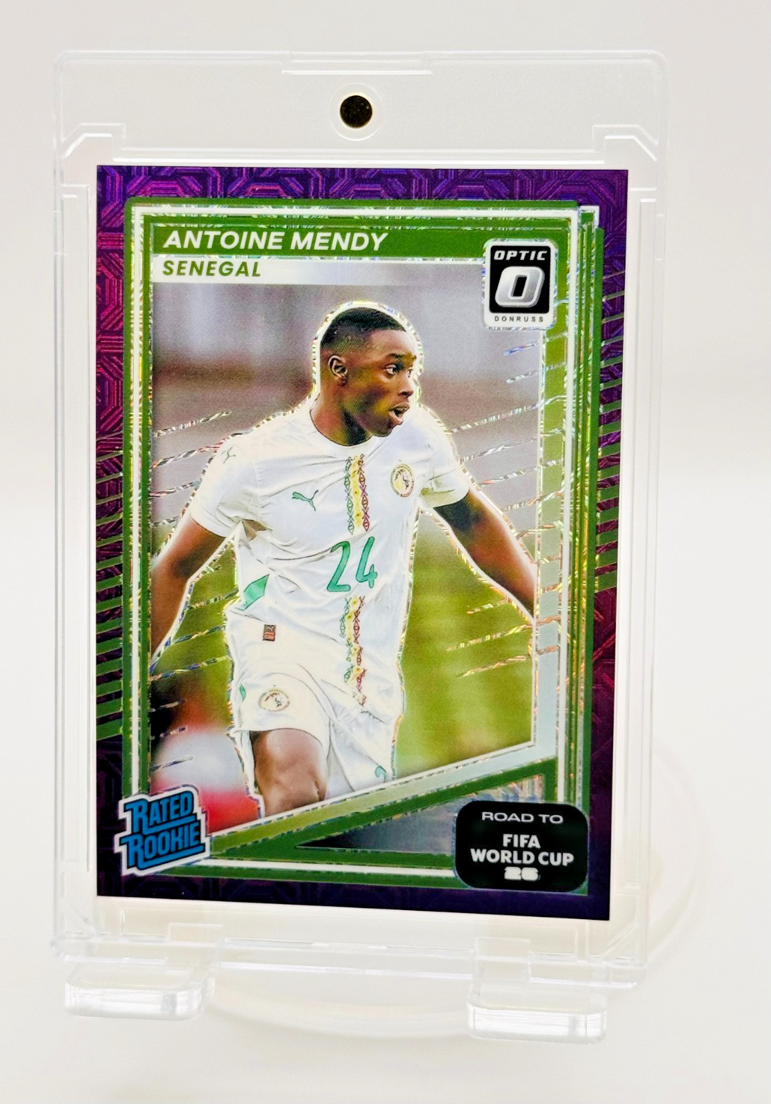 2025 Panini Donruss Optic Antoine Mendy Rated Rookie Purple /25 Senegal RC