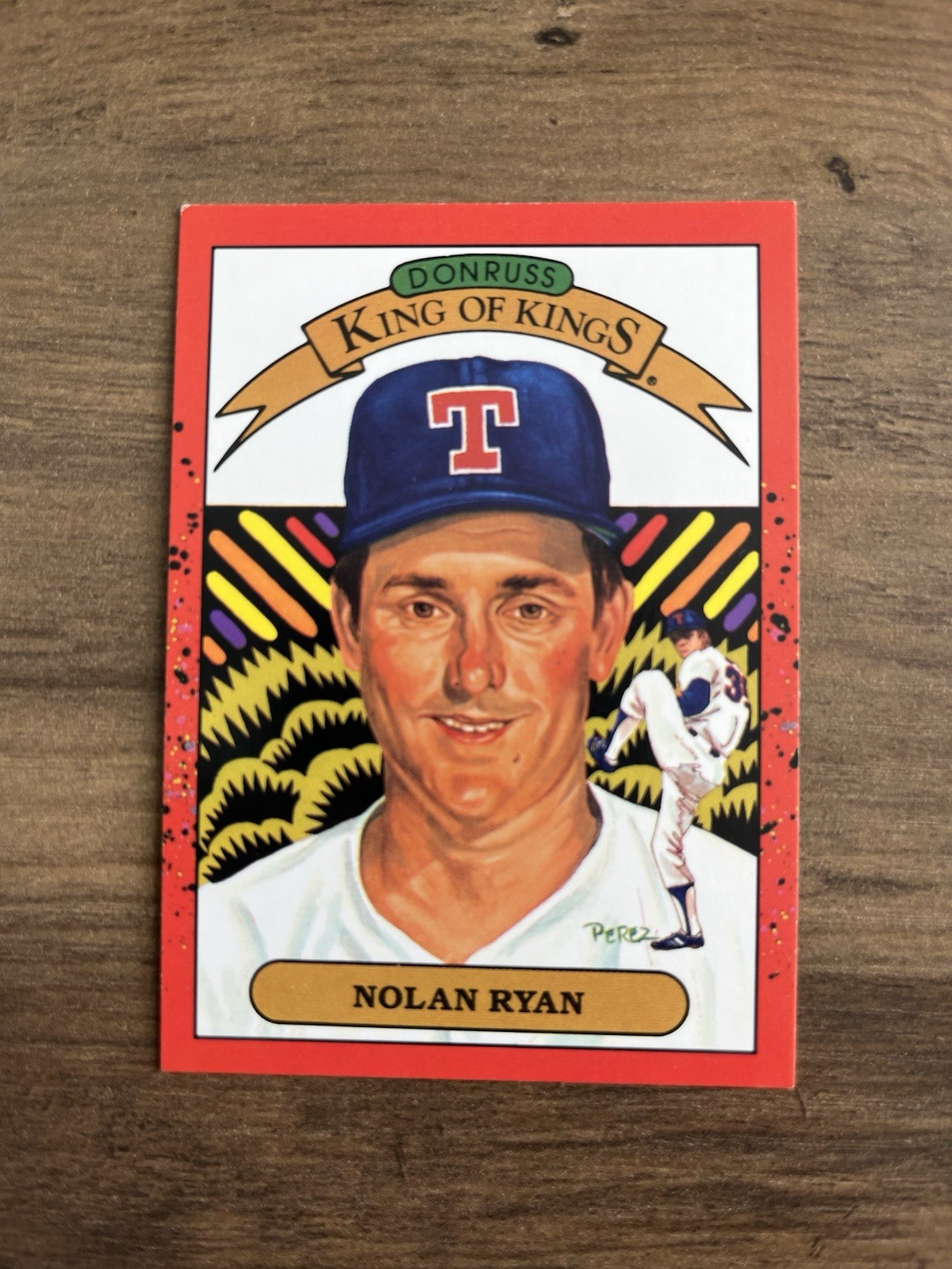 1989 Donruss King of Kings Nolan Ryan #665 Texas Rangers Correct Back MLB