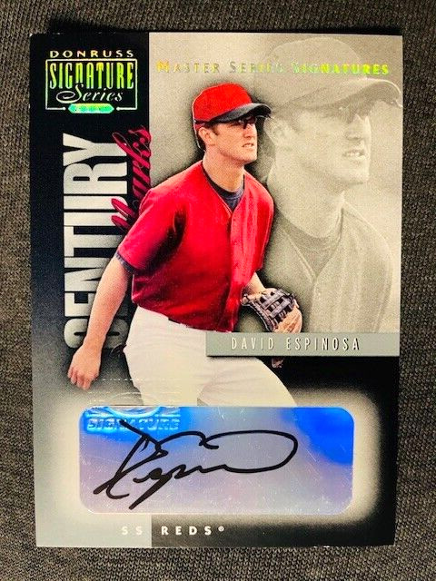 2001 Donruss Signature Series David Espinosa Century Marks Auto Autograph Card