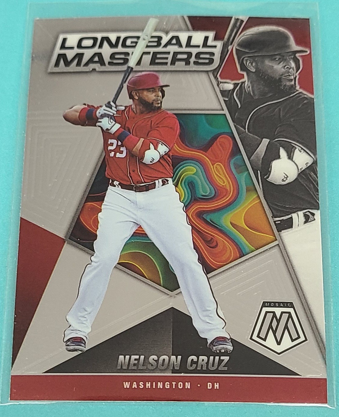 2022 Panini Mosaic Longball Masters #LM-14 Nelson Cruz BASEBALL Card H7