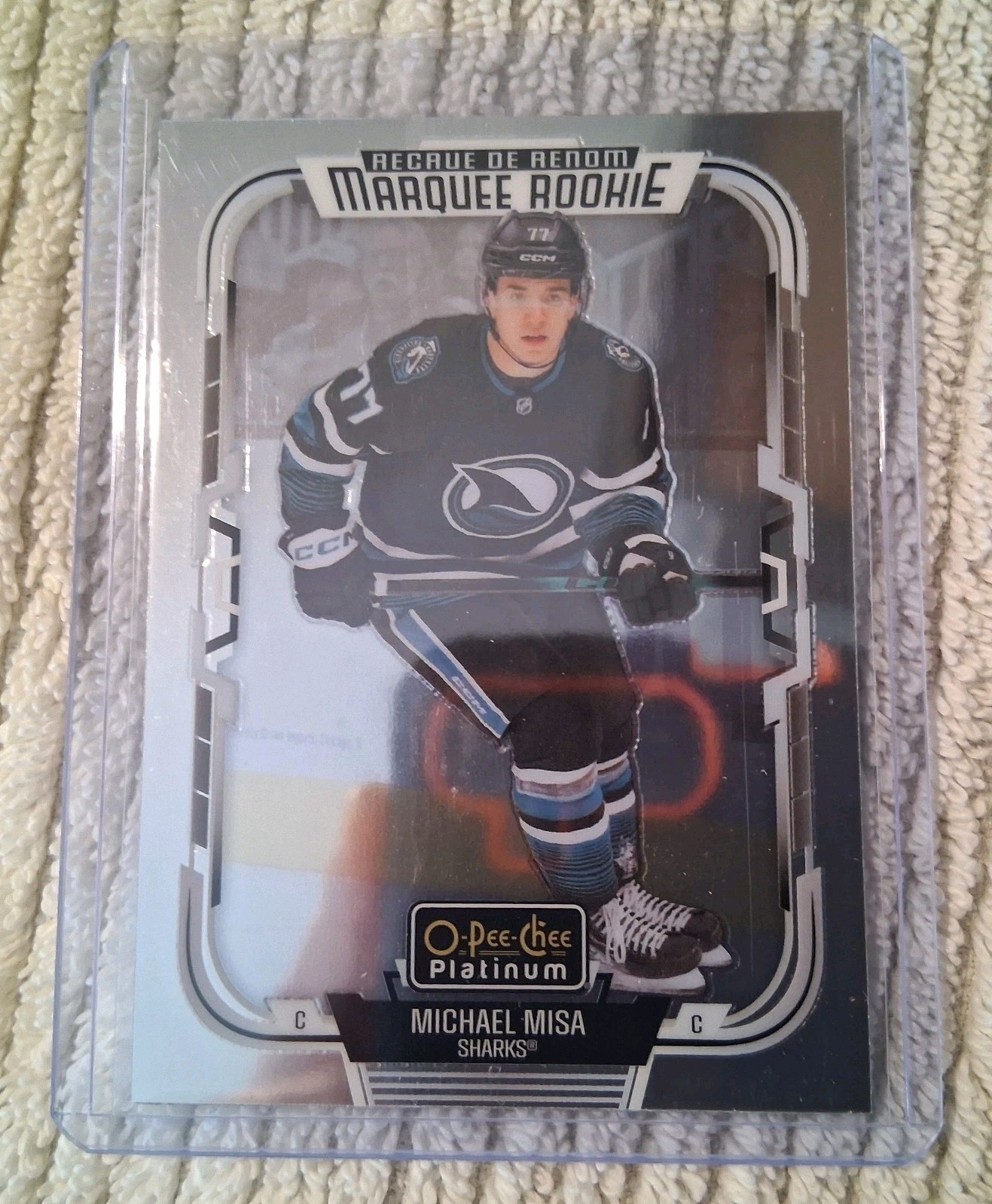 2025-26 O-Pee-Chee Platinum #229 Michael Misa RC Sharks Rookie