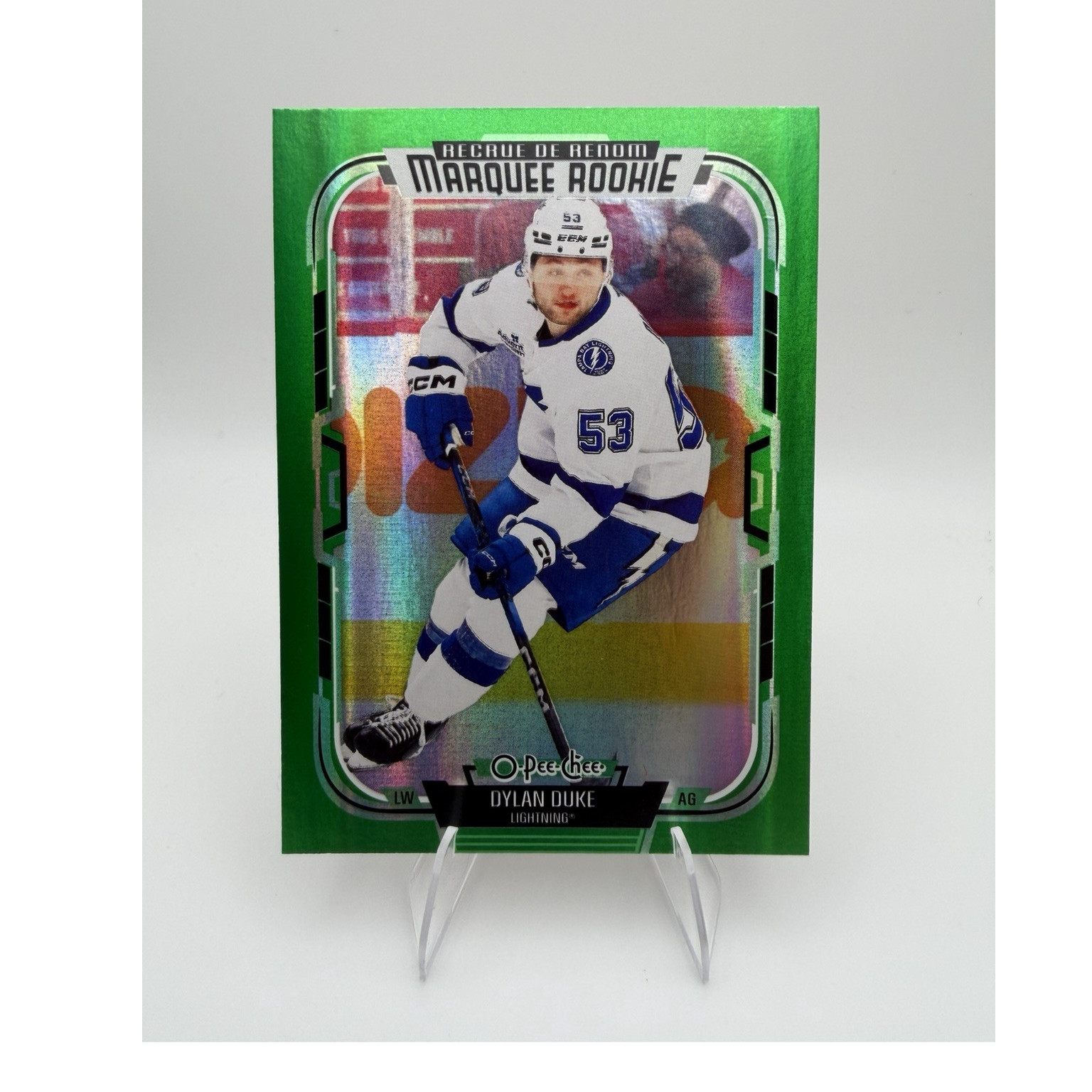 Marquee Rookie Dylan Duke GREEN RAINBOW FOIL /33 O-Pee-Chee 2025-26