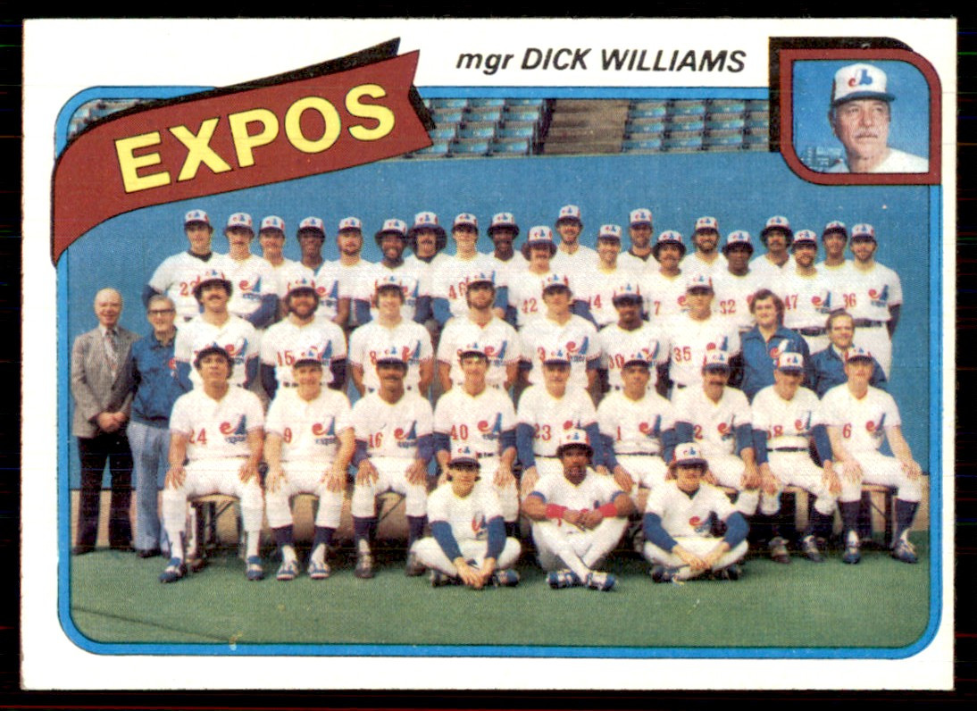1980 Topps #479 Team Checklist Montreal Expos