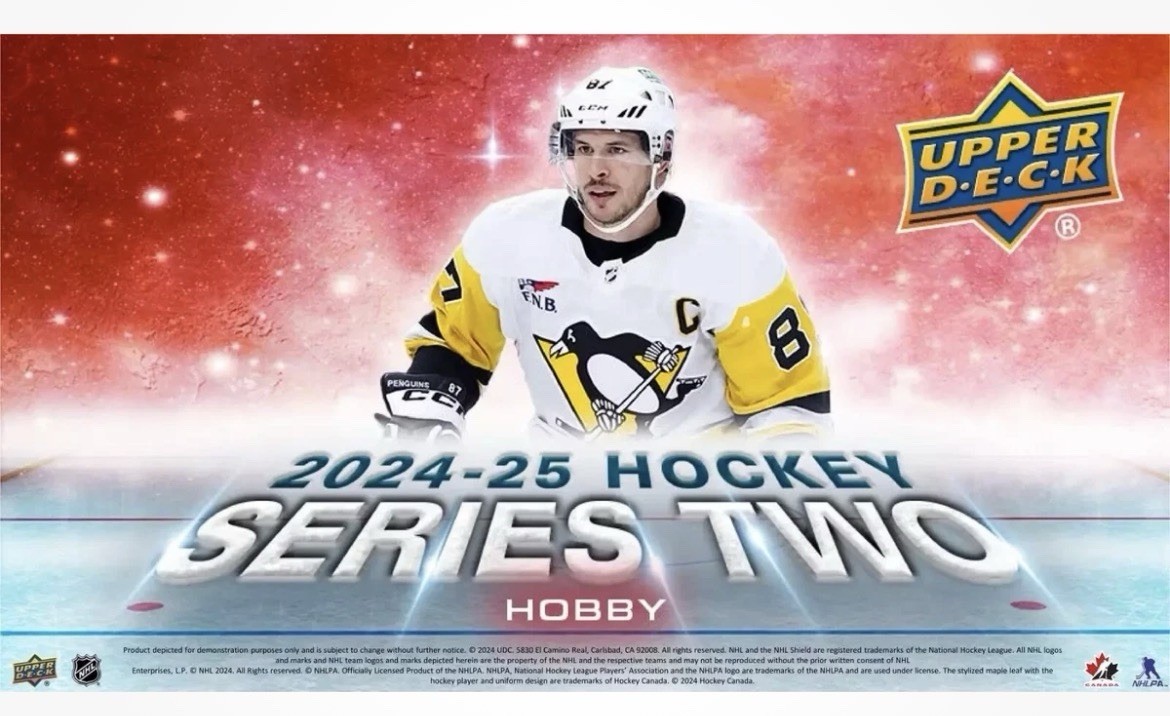 24-25 Upper Deck Complete Series 2 251-450 Crosby, 9 Outburst Tkachuk Young Guns