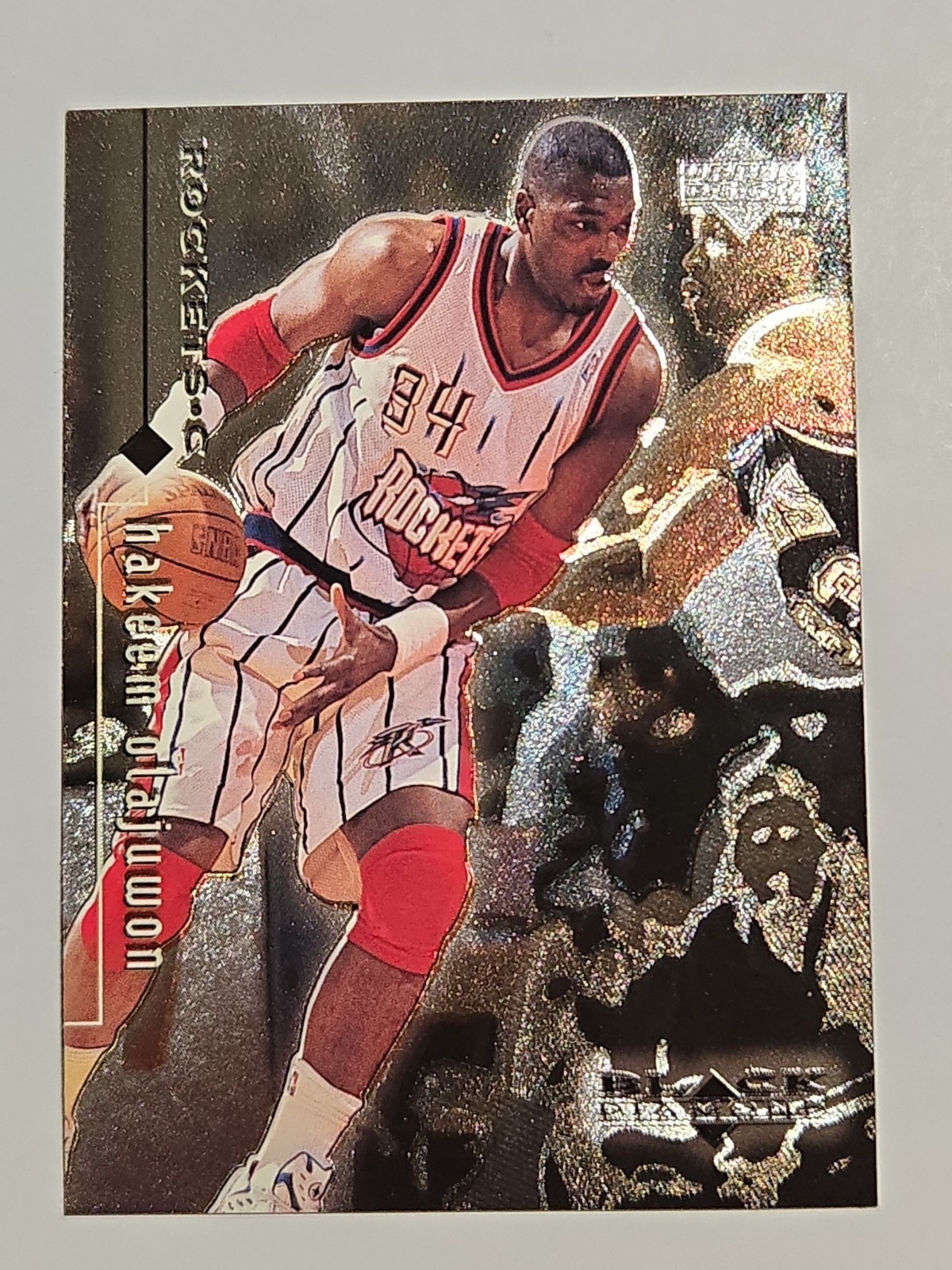 1998-99 Upper Deck Black Diamond Hakeem Olajuwon #39 Houston Rockets