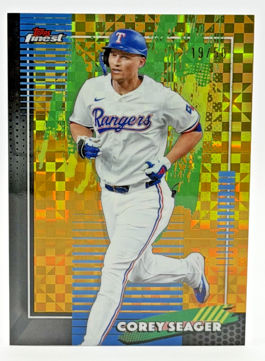 2026 Topps Finest Corey Seager Gold X-Fractor /50 Common #63 ~ Texas Rangers