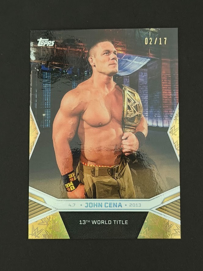 2025 Topps WWE John Cena Commemorative Collection Championship Gold Foil #15 /17