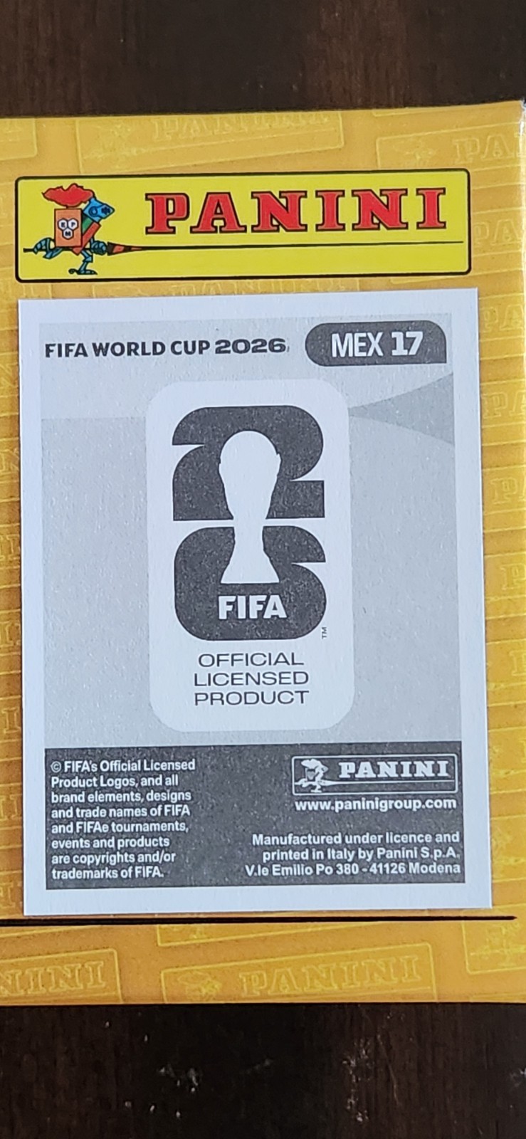 Raul Jimenez BLUE PARALLEL FIFA World Cup 2026 Panini Sticker- MEX 17