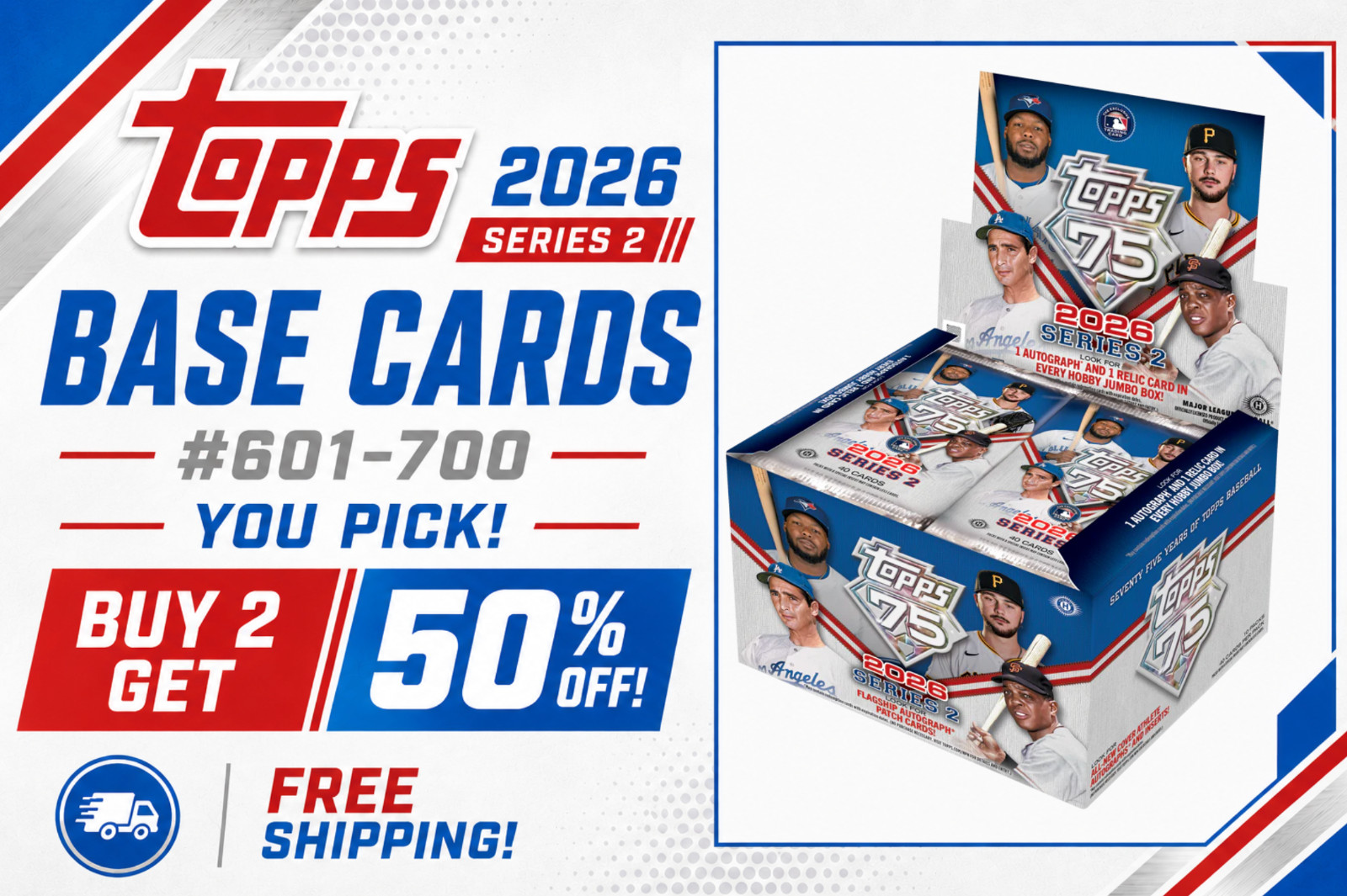 2026 Topps Series 2 • Base Set #601–#700 Complete Your Set (YOU PICK) • NM/M