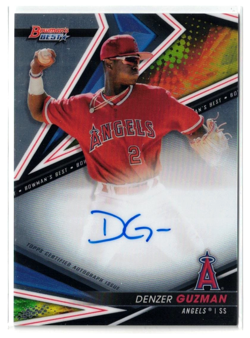 2022 Bowman’s Best RC AUTO Denzer Guzman #B22-DG! LA Angels! Rookie! Autograph!
