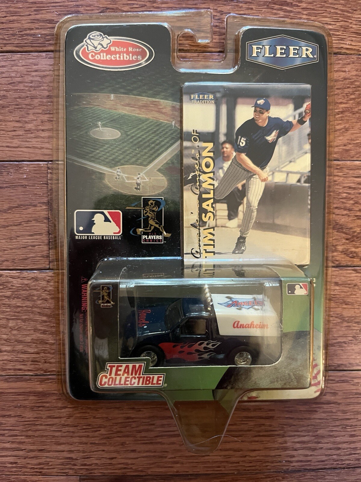 1999 Anaheim Angels Ford F-150 White Rose Truck Tim Salmon Fleer Card