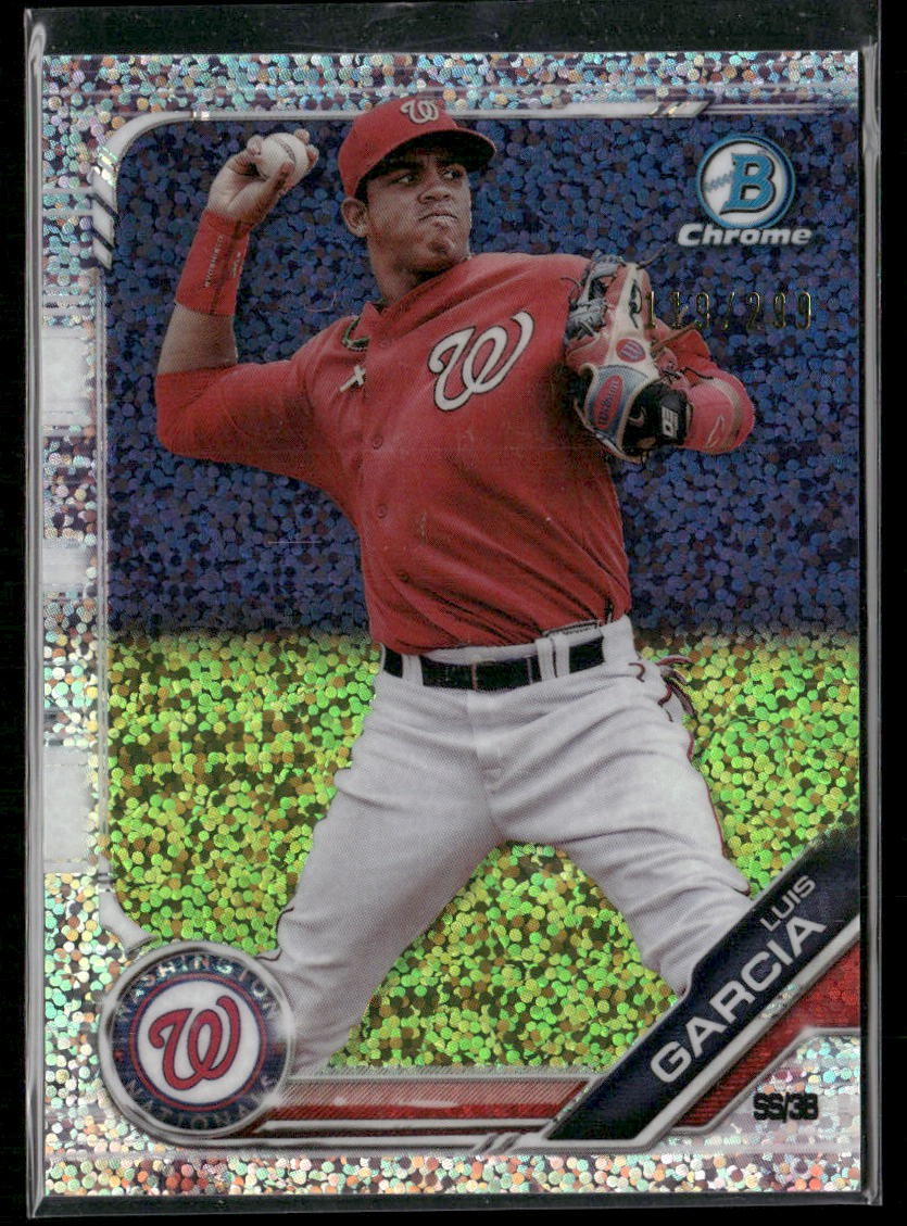 Luis Garcia #/299 Seckle Refractor Rookie Prospect 2019 Bowman Nationals