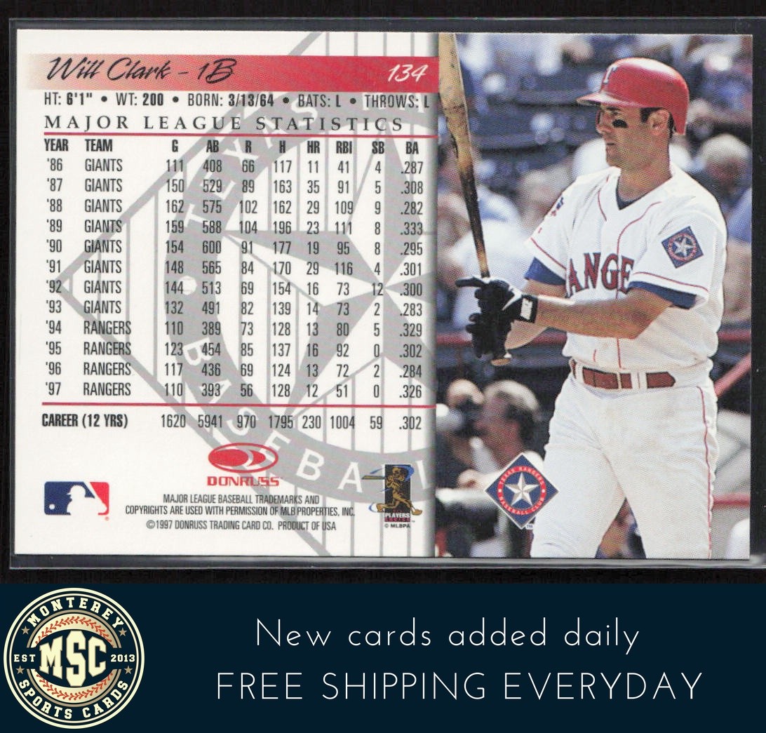 Will Clark 1998 Donruss #134 NM-MT OR BETTER Texas Rangers