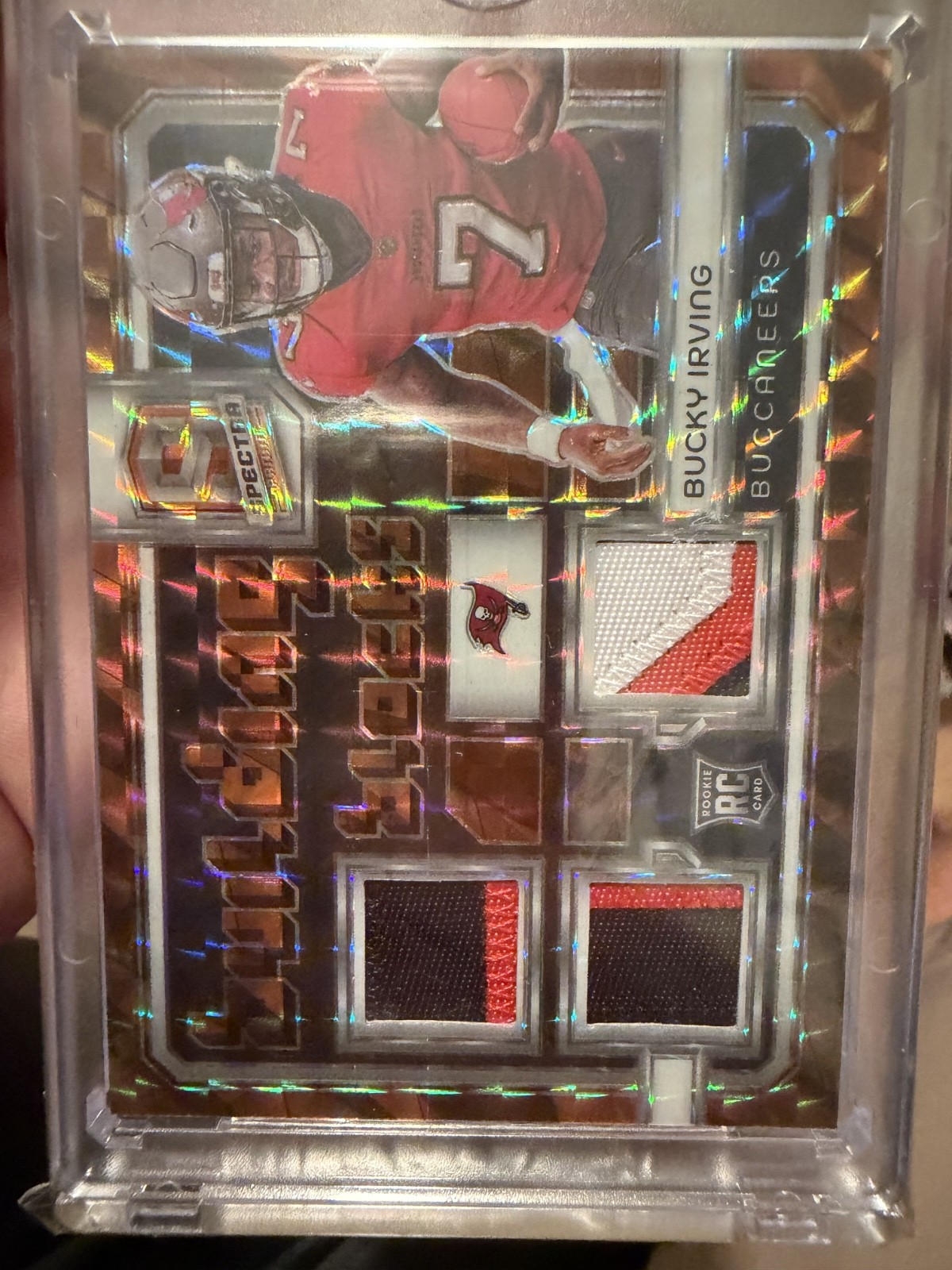 2024 Panini Spectra Football Building Blocks Bucky Irving #BB-BIG /10