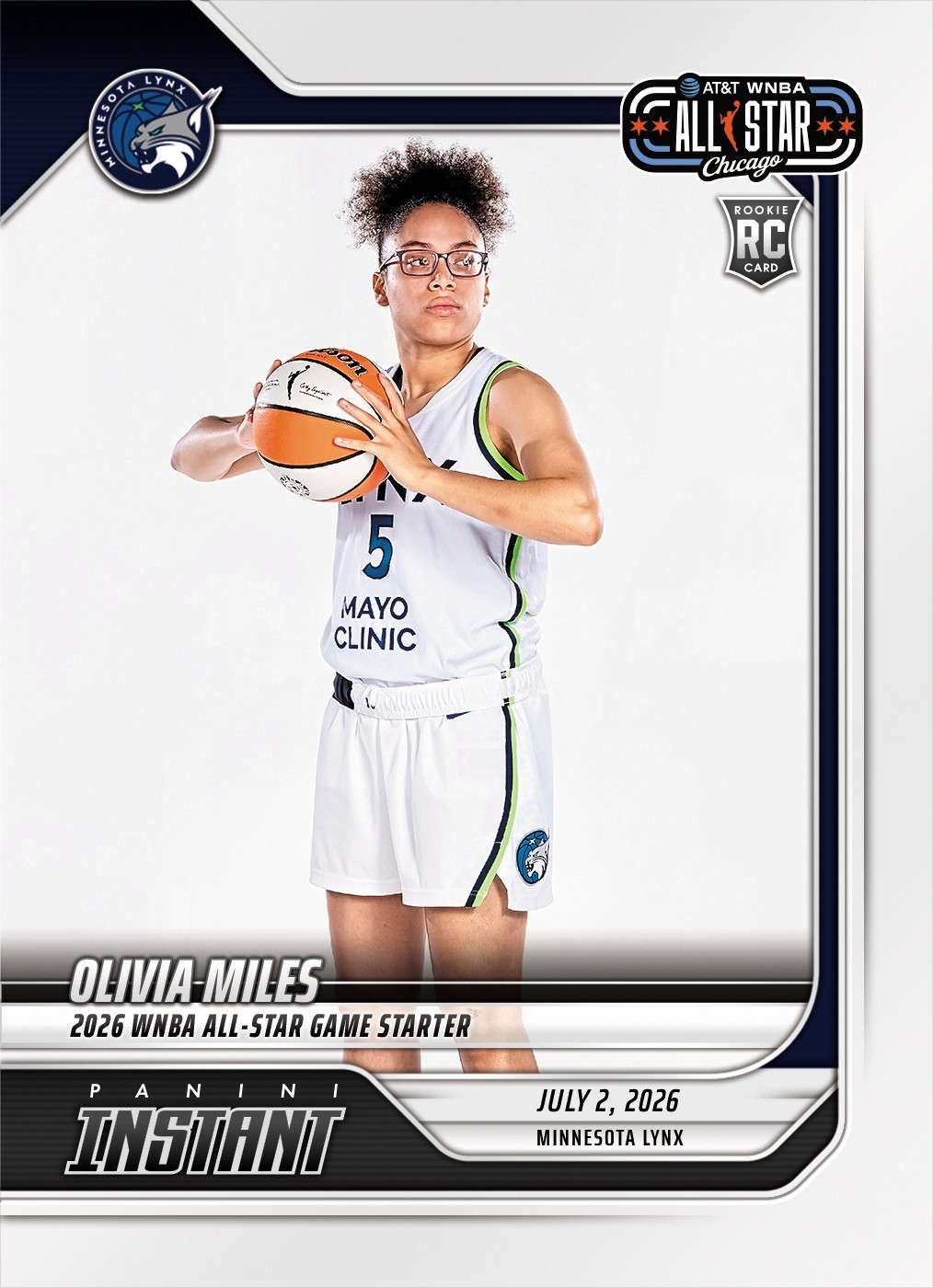*PRESALE* 2026 Panini Instant WNBA Olivia Miles RC #210 ~ Minnesota Lynx