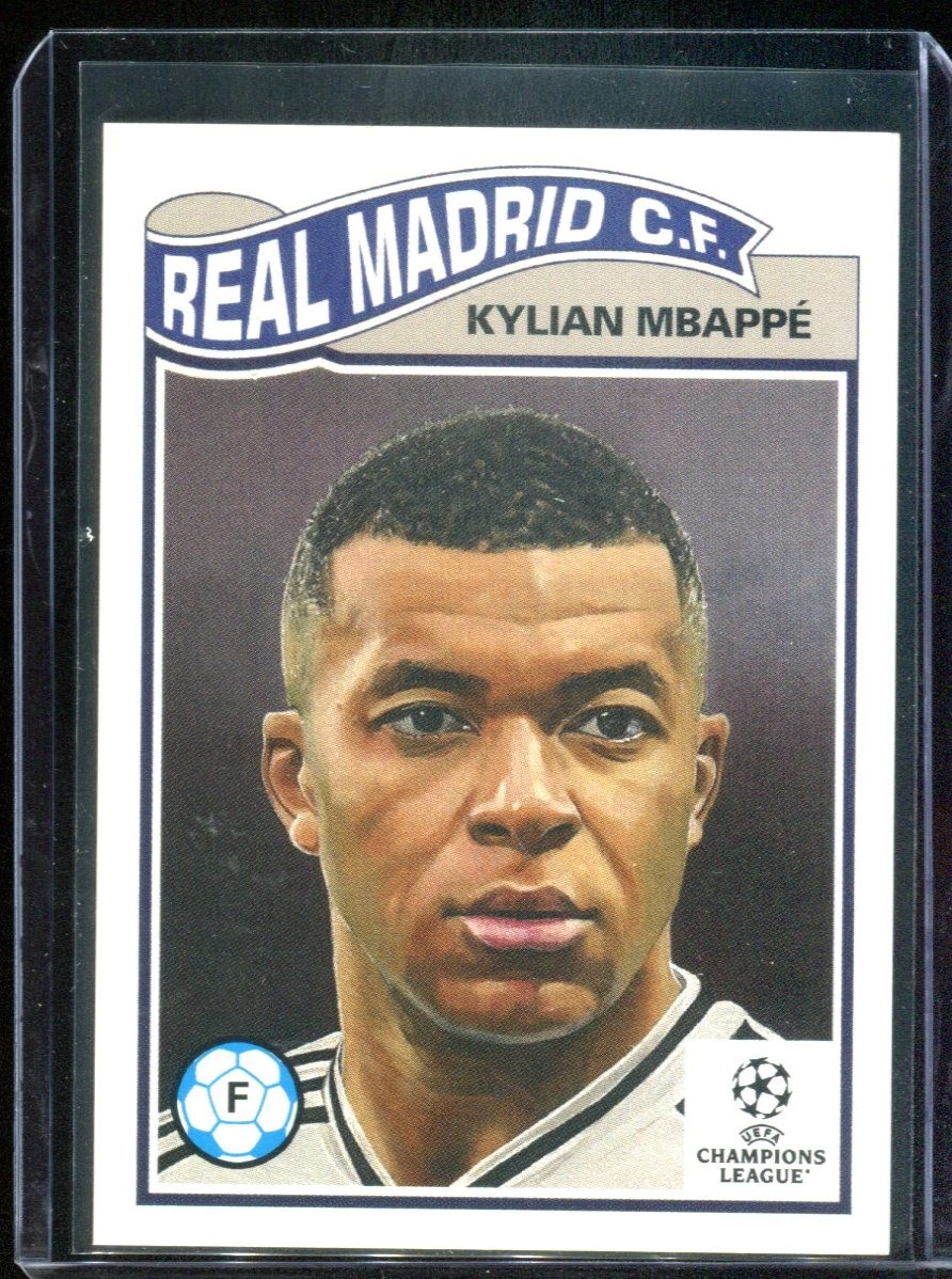 2024 Topps Living Set #690 Real Madrid Kylian Mbappe card