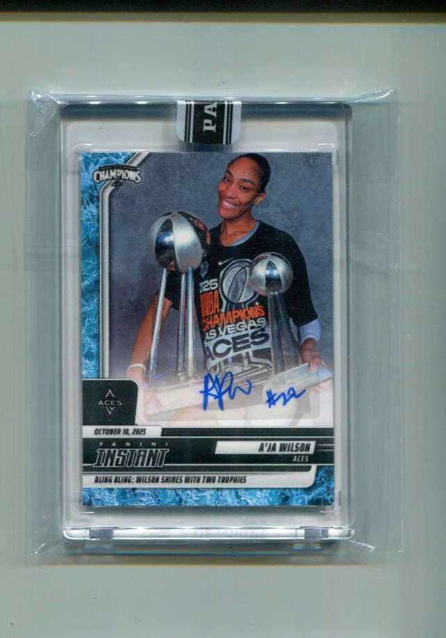 2025-26 Panini Instant WNBA Champion and Finals MVP A’ja Wilson Auto 1/10