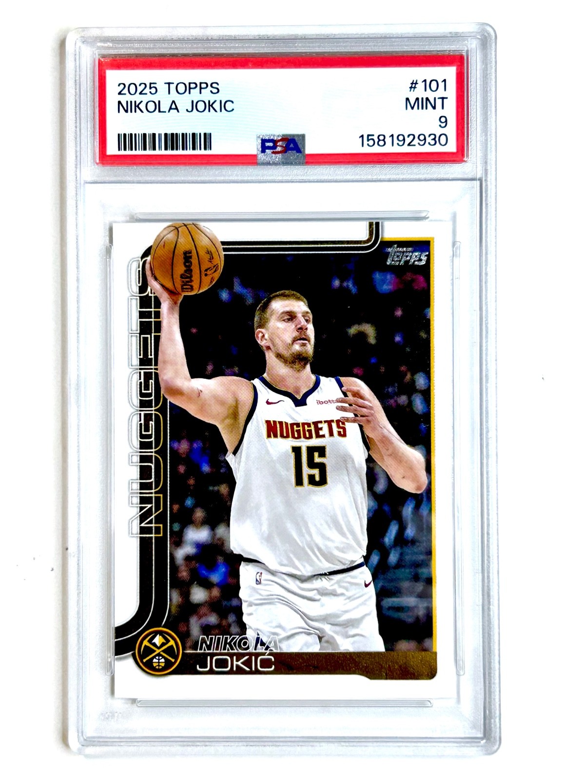 2025 Topps NIKOLA JOKIC #101 PSA-9 Denver NUGGETS