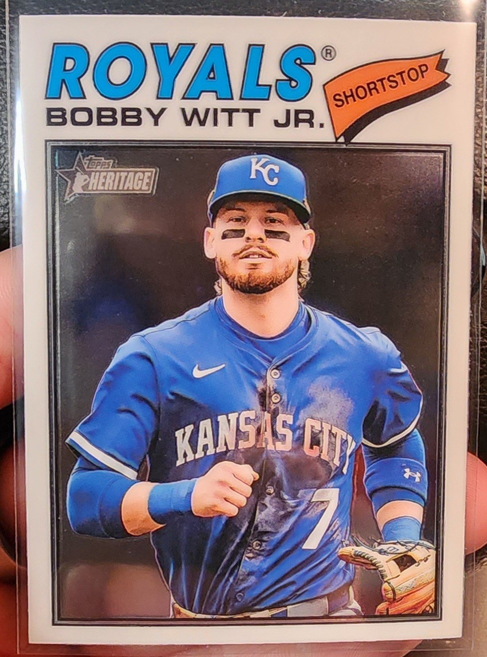 2026 Topps Heritage Base Chrome Bobby Witt Jr. Kansas City Royals #160